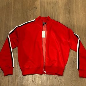 STREETWEAR SOCIETY Red Bomber Jacket